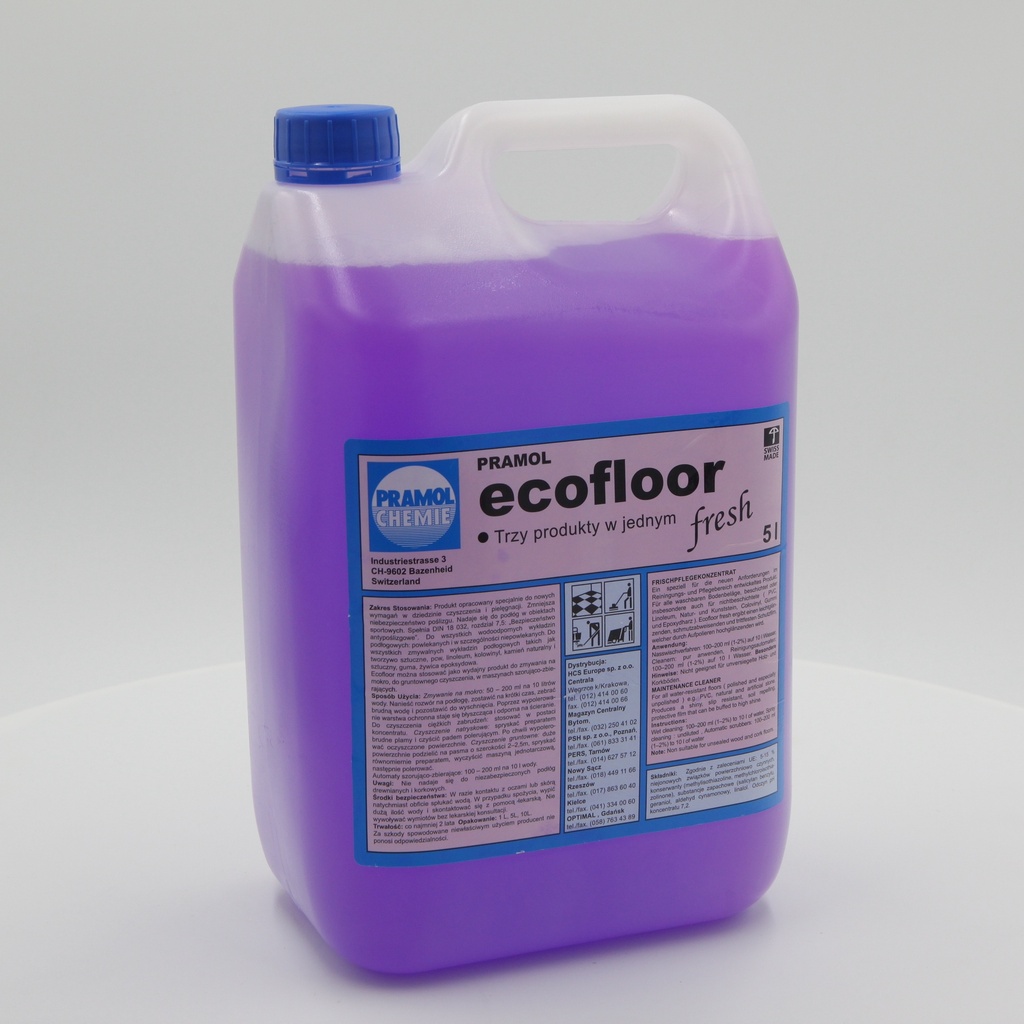 Płyn do mycia podłóg o przyjemnym zapachu - PRAMOL ECOFLOOR FRESH 5L