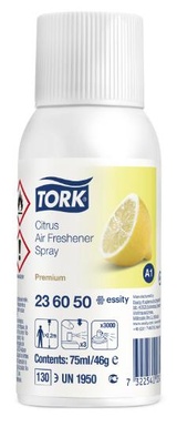 Odświeżacz powietrza  - TORK AIRFRESHENER AEROSOL CITRUS 75ML #236050