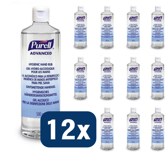 12 Butelek żel do dezynfekcji rąk PURELL ADVANCED 500ML #9664